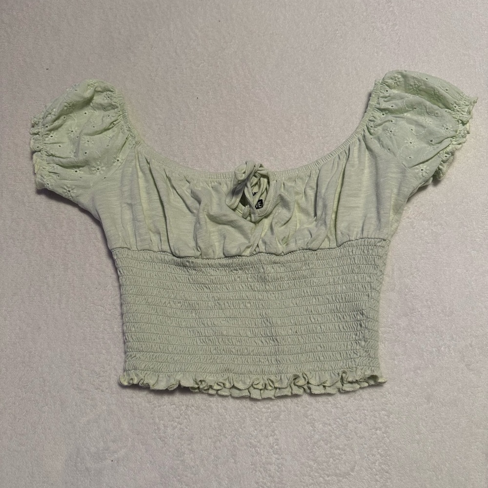 Pacsun green milkmaid top